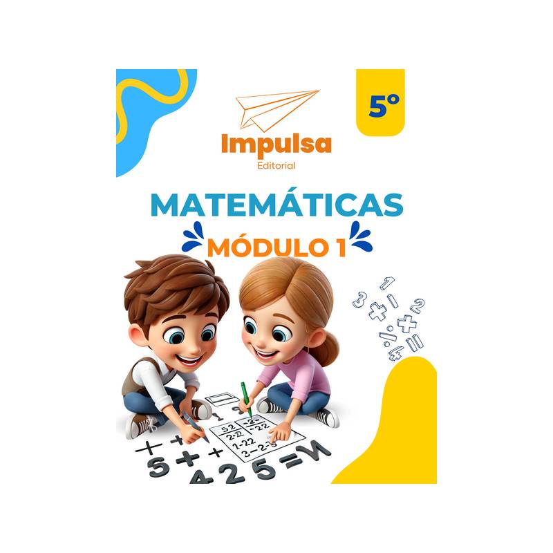 Portada Matematicas 5to. Grado Modulo 1 (2025)